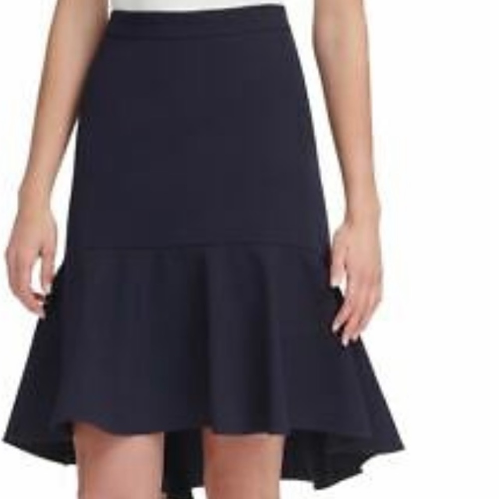 TOMMY HILFIGER Twill High-low Ruffle A-Line Skirt